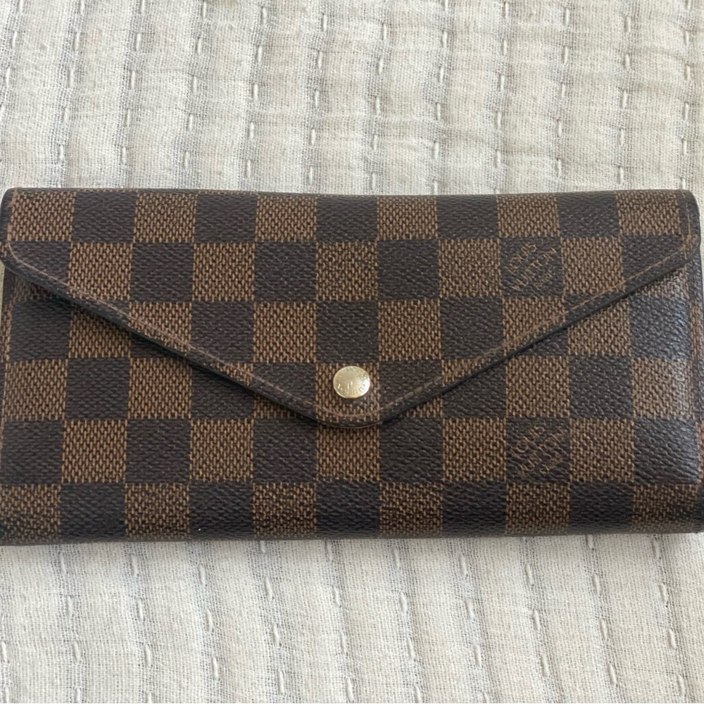 LOUIS VUITTON JOSEPHINE DAMIER EBENE WALLET